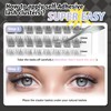 WONSIS Self Adhesive Eyelashes, 156 Pcs Self Adhesive Eyelash Clusters,