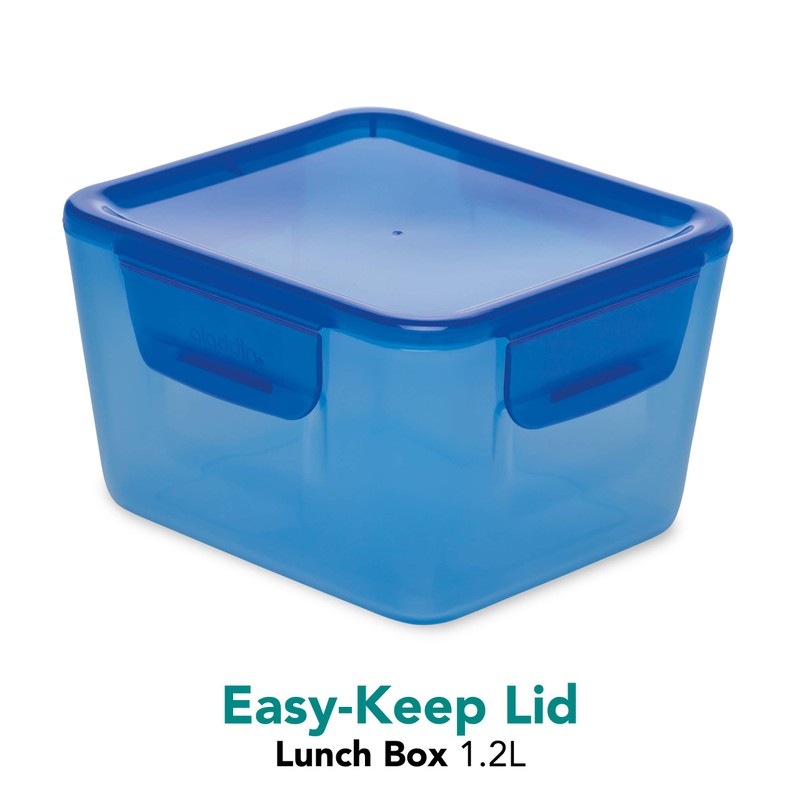 Aladdin Easy-Keep Lunch Box 1.2L Blau – Auslaufsicherer Klappdeckel -