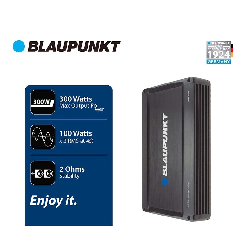 Blaupunkt AMP2002 2000watts 2-Channel, Full-Range Amplifier Car SUV and More