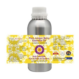 Deve Herbes Pure Juniper Berry Essential Oil (Juniperus communis) with Glass Dropper Natural Therapeutic Grade Steam Distilled 10ml (0.33 oz)