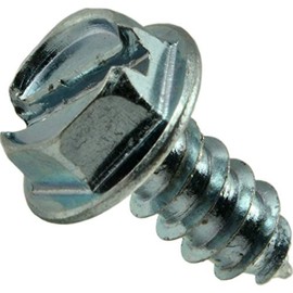 Hard-to-Find Fastener 014973265397 Slotted Hex Washer Sheet Metal Screws, 8 x 3/8, Piece-100 , zinc