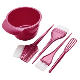 minkissy Hair Dyeing Essentials Kit 1 Set of Bowl Brush and Stirrer Easy Application for Long Short Curly Straight Hair