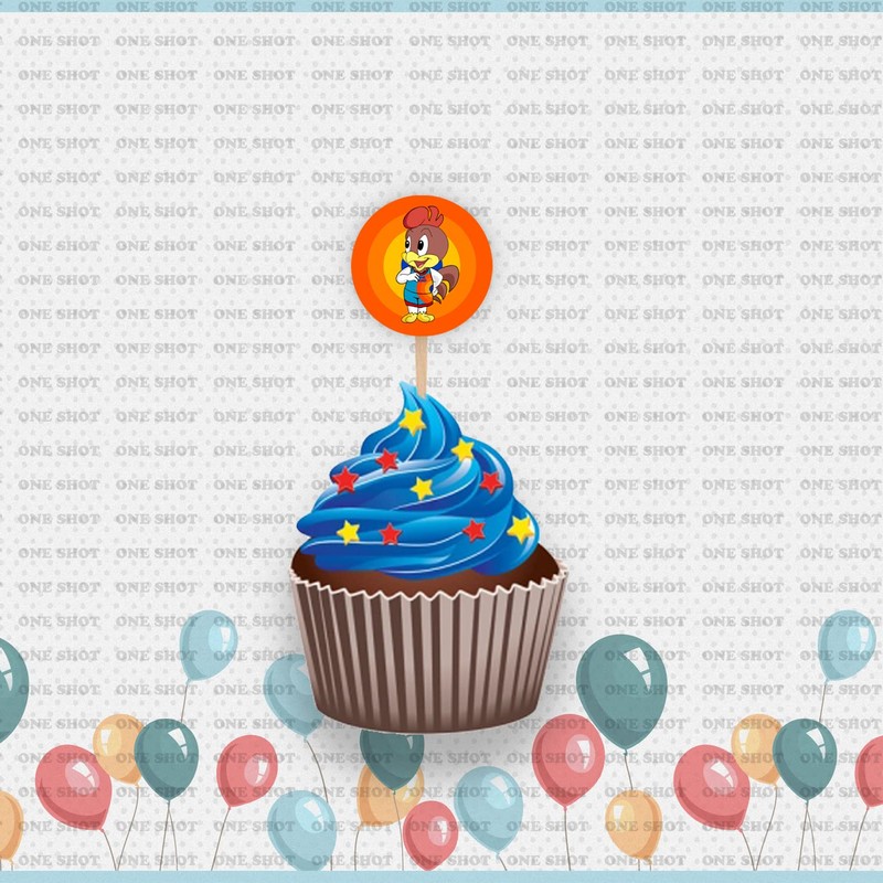 Space Basketball Party Decorations Cupcake Toppers