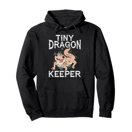 Tiny Dragon Keeper Leopard Gecko Lover Lizard Reptile Pullover Hoodie