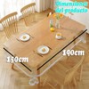 NATSUX Mantel de Transparente Protector de Mesa Impermeable/A Prueba de