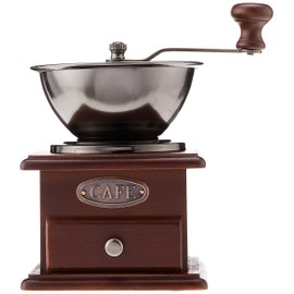Norpro 5548 Coffee Grinder, 8" x 4.5" x 4.5", Chestnut Finish