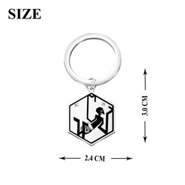 OKEYCH Adventure Cartoon Inspired Gift Prismo Room Keychain Cartoon Fandom Jewelry Cosplay Merch (Prismo Room K)