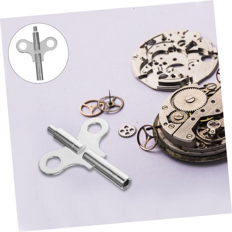 jojofuny 6pcs Clock Winding Keys Tool for Clock Repair Winding