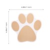 LUOZZY 20 Pcs Bathroom Ground Stickers Non-Slip Dog Paw Stickers