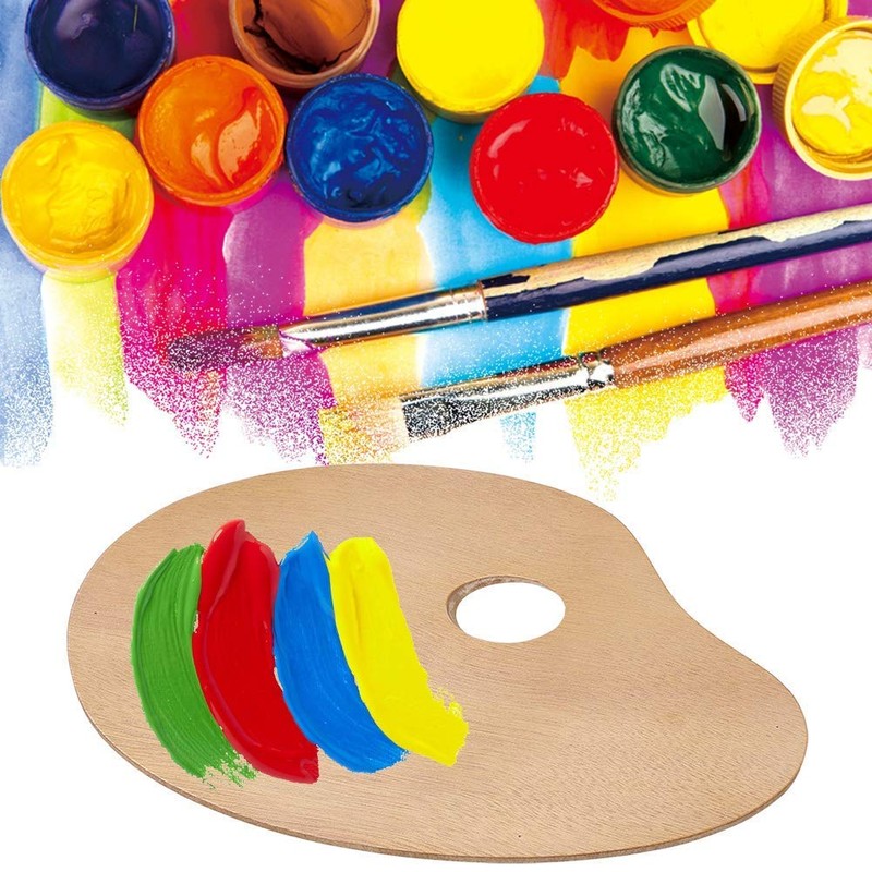 cigemay Paint Tray Acrylic Paint Wooden Palettes Paint Trays Painting