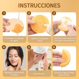 300 Esponjas Faciales Comprimidas,Esponjas Faciales，Esponja Facial Comprimida，esponja de limpieza facial，esponja de eliminación de maquillaje，spa lava