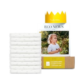 Eco by Naty Baby Nappies, Size 4, 10 Ct, Plant-based with 0% Oil Plastic on Skin, Trial box