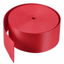 sourcing map Flat Nylon Webbing Strap 2 Inch 10 Yards Red for Backpack, Luggage-rack