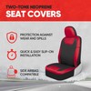 Motor Trend Red/Black Waterproof Seat Covers for Front Seats –