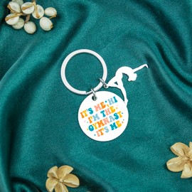 WXCATIM Gymnastics Gifts For Girls Women Gymnastics Stuff Cute Gymnastics Keychain Accessories Inspirational Gymnastics Gifts For Girls 8-10 Fans Birthday Graduation Christmas Gifts Ideas