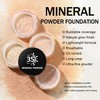 IONSGAKO Mineral Loose Powder, Translucent Setting Powder Lightweight Breathable Matte