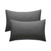 Charcoal Pillow Cases 2 Pack Hotel Quality Poly Cotton Pillowcases