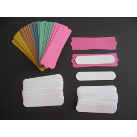 STAMPIN UP 50pc STAMPIN UP 2021 IN COLOR CARDSTOCK MODERN LABEL & WORD WINDOW Punch Tags