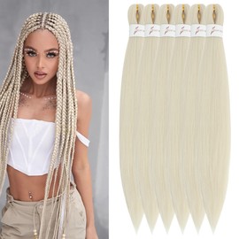 Braiding Hair Pre-Stretched Braiding Hair-Ombre PreStretched Braiding Hair For Crochet Twist Braids Hair For Black Women
