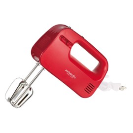 Pearl Metal D-1129 Miracruz D-1129 Hand Mixer, Whisk, Red, Width 3.0 x Depth 7.5 x Height 9.3 inches (7.5 x 19 x 23.5 cm) (including beater), Electric