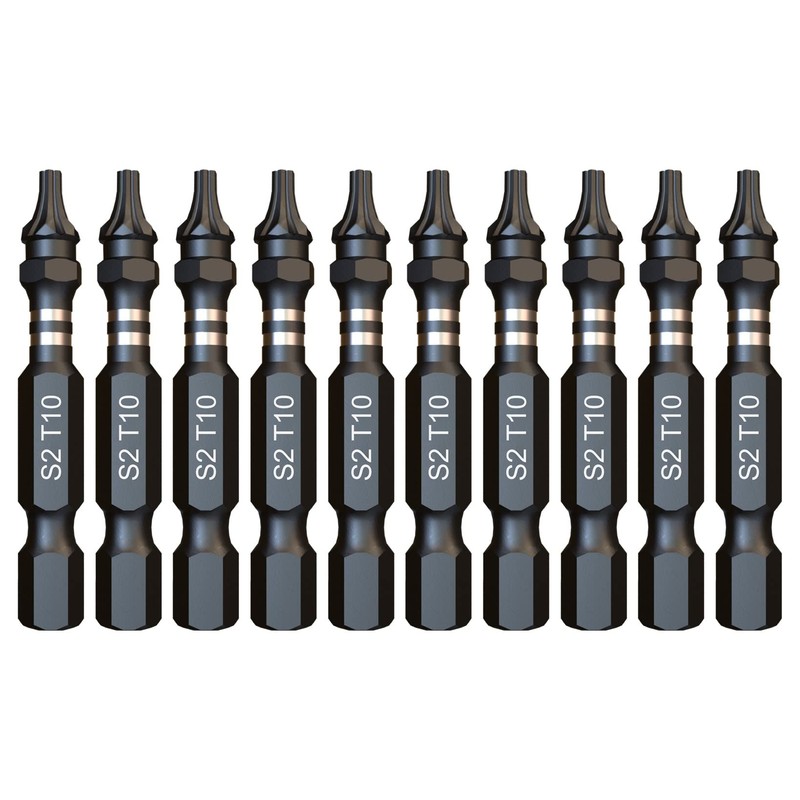 10 x SabreCut SCTX1050_10 50mm TX10 T10 Impact Screwdriver Driver
