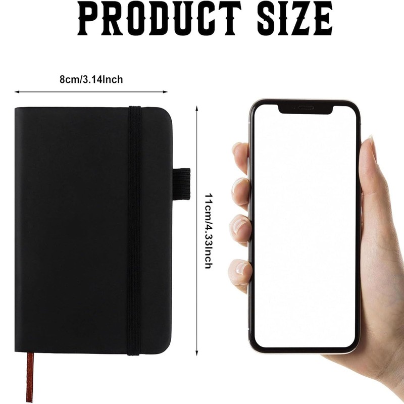 MZOYOURO Pocket Notebook, mini notebook, a7 notebook, pocket journal, for