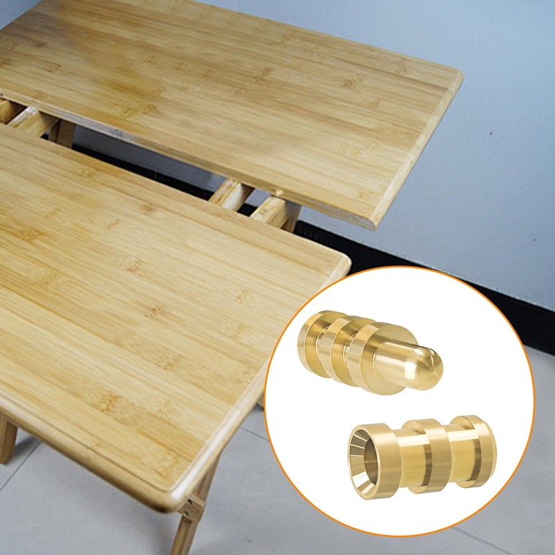 Brass Table Leaf Dowel Pin, 15pcs Table Bolt Sleeve Connectors