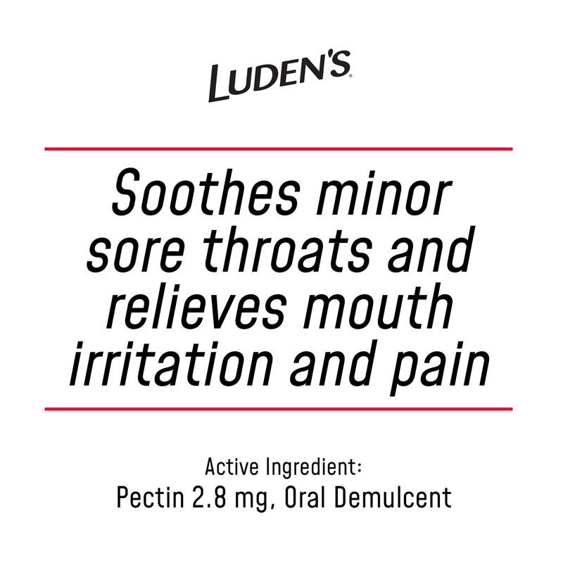 Ludens Throat Drops, Sugar Free Wild Cherry, 25 Count