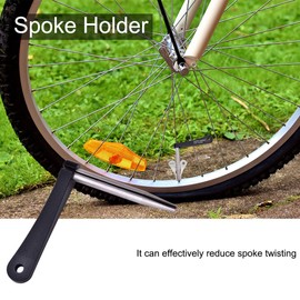 Bladed Spoke Holder,Spoke Holder Wrench Tool,Durable Wheel Spokes Repairing Tool for 0.8mm 1.0mm Thick Spokes