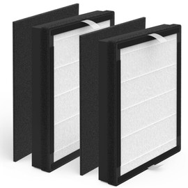 XBWW 2 Packs IAF-H-100A HEPA Replacement Filter A Compatible with Filtrete FAP-C01-A and Idylis AC-2119, IAP-40-140, IAP-10-150 Air Cleaner Purifier