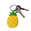 [AYOMI] Leather Yellow Pineapple Keychain Purse Bag Charm Car Cell