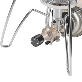 Mogoti st310 Regulator Stove Dedicated Heat Control Knob, ST-310 Dedicated Knob, Fully Adjustable Heating Power, Single Burner, Easy Installation, Aluminum, Includes Locking Wrench (Black)