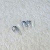 Silver Snowflake Handmade Nail Tips - Ballerina M / 실버