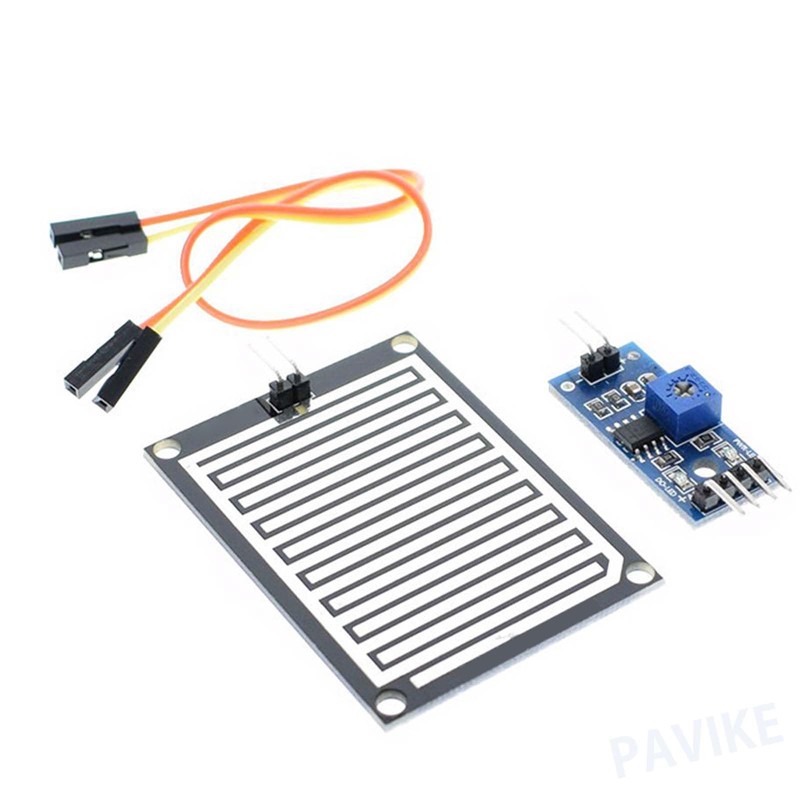 PAVIKE Rain Detector Module, Rain Sensor, Rainwater Detection, Set of