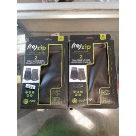 (re)zip 4PK Gray Reusable Leak-Proof Food Storage Tall Pantry Bag 6 Cup & 8 Cup