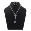 Shining Diva Fashion Latest Stylish Fancy Sparkling Crystal Diamond Necklace