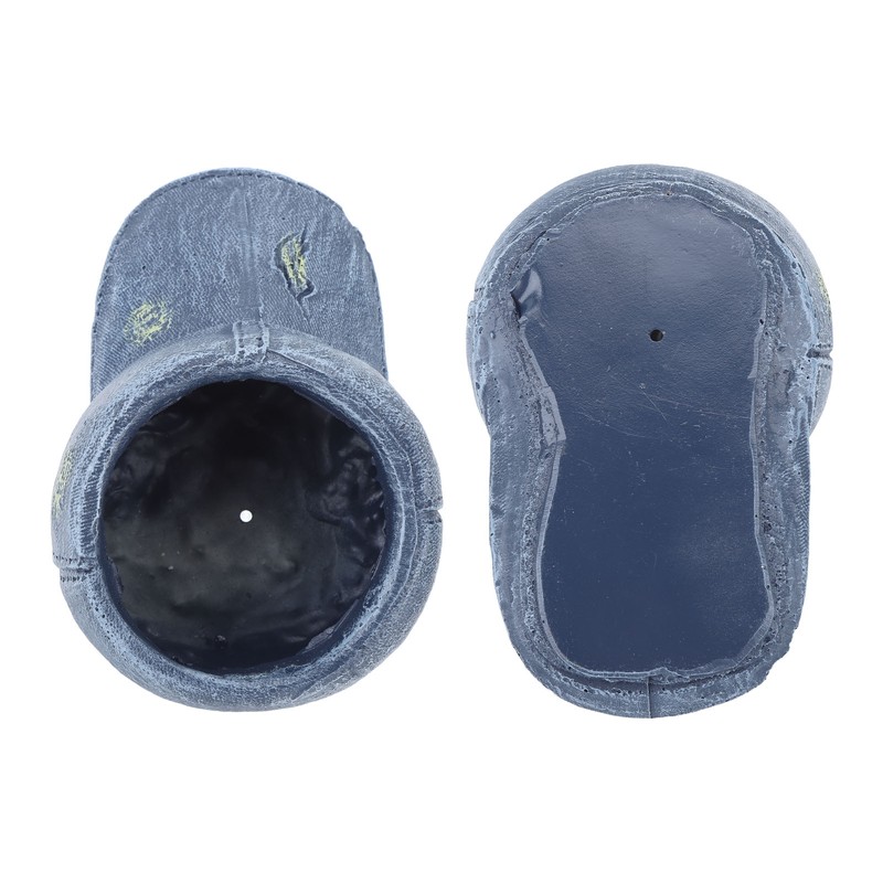 Hat Flower Pot Blue Retro Cowboy Hat Clothes Resin Plant