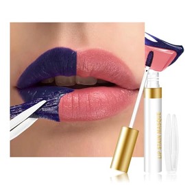 evpct Warm Rose - Tintes de labios con pinzas, lápiz labial mate, brillo de larga duración, impermeable, para mujeres, taza antiadherente, lápiz labia