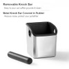 Coffee Grounds Knock Box Small - CAFEMASY Durable Stainless Steel