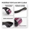 Dermaroller Barba 0.25mm A 1.5mm Facial Cabello Rodillo