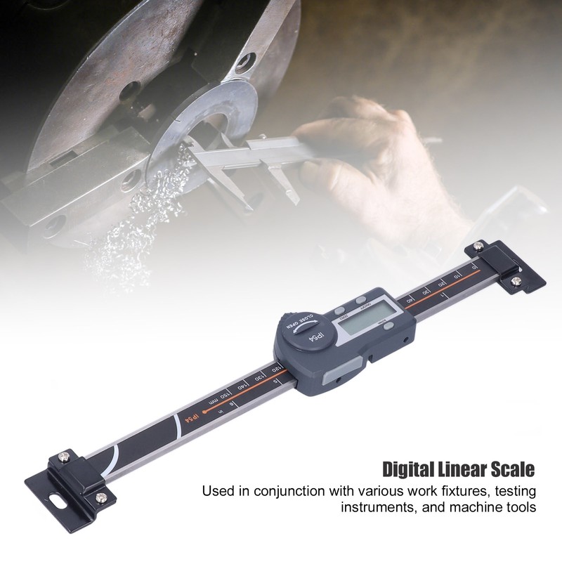 IP54 Horizontal Vernier Caliper LCD Display Digital Linear Scale Measuring