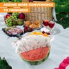 4 PCS Food Covers Elastic, Bowl Covers Reusable Stretchy, Fresh