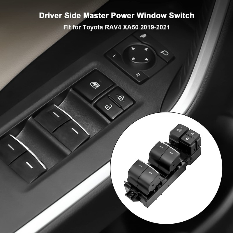 Interruptor de control de ventana eléctrica LED para Toyota RAV4