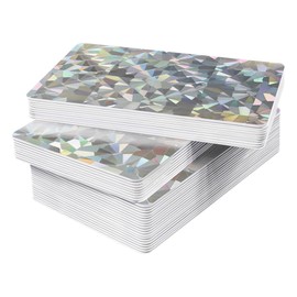 10pcs NFC Business Cards, 13.56Mhz NFC215 504Bytes, Blank Colorful PVC, NFC Tap Smart Digital Card Grid laser Card