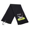 LEVLO Embroidered Golf Towel Gift Golf Lover Gift I'd Tap That