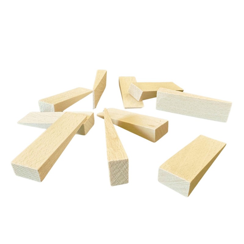 Tolux Wooden Wedges, Hardwood Wedge, Beech Wood Wedge, Wooden Doorstop,