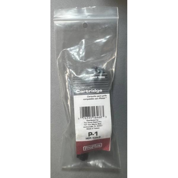 Proplus 163466 Cartridge for Price Pfister Avante Brass Hot/Cold