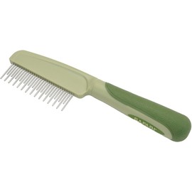 Coastal - Safari - Shedding Dog Comb with Rotating Teeth, No Color, One Size (7.5" L x 2" W)