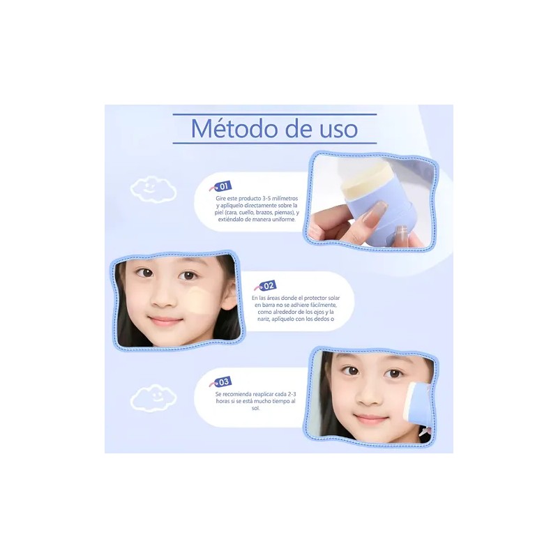 Protector Solar Mineral En Barra Uv Zero Para Niños Spf50