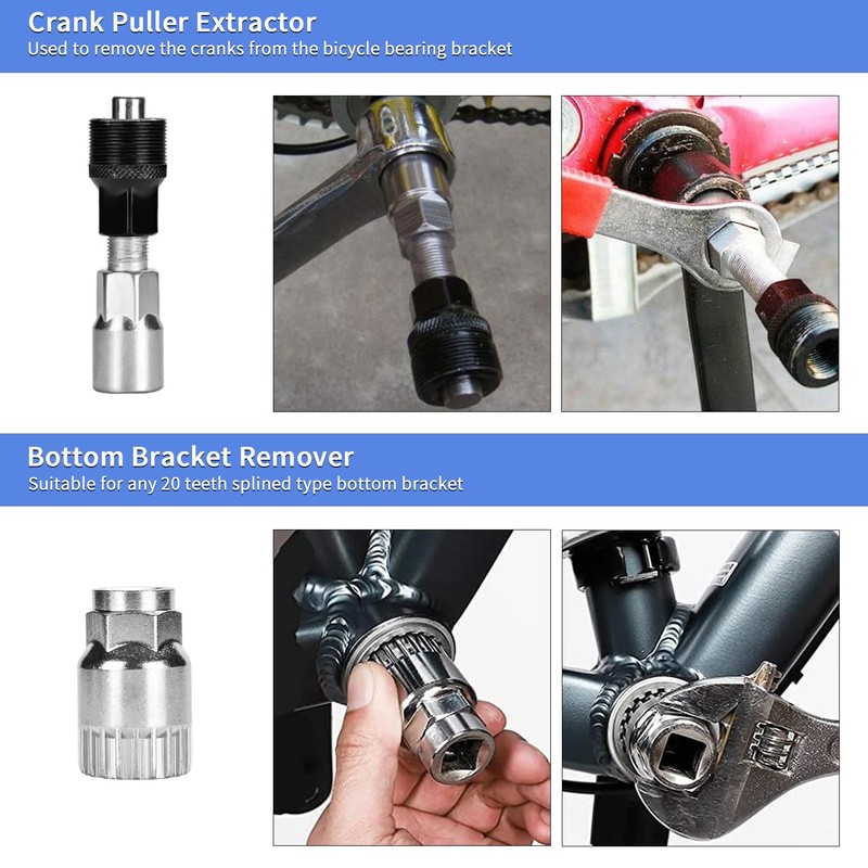 6 Piece Bicycle Tool Set, YDIAMEJ Bicycle Cassette Removal Tool